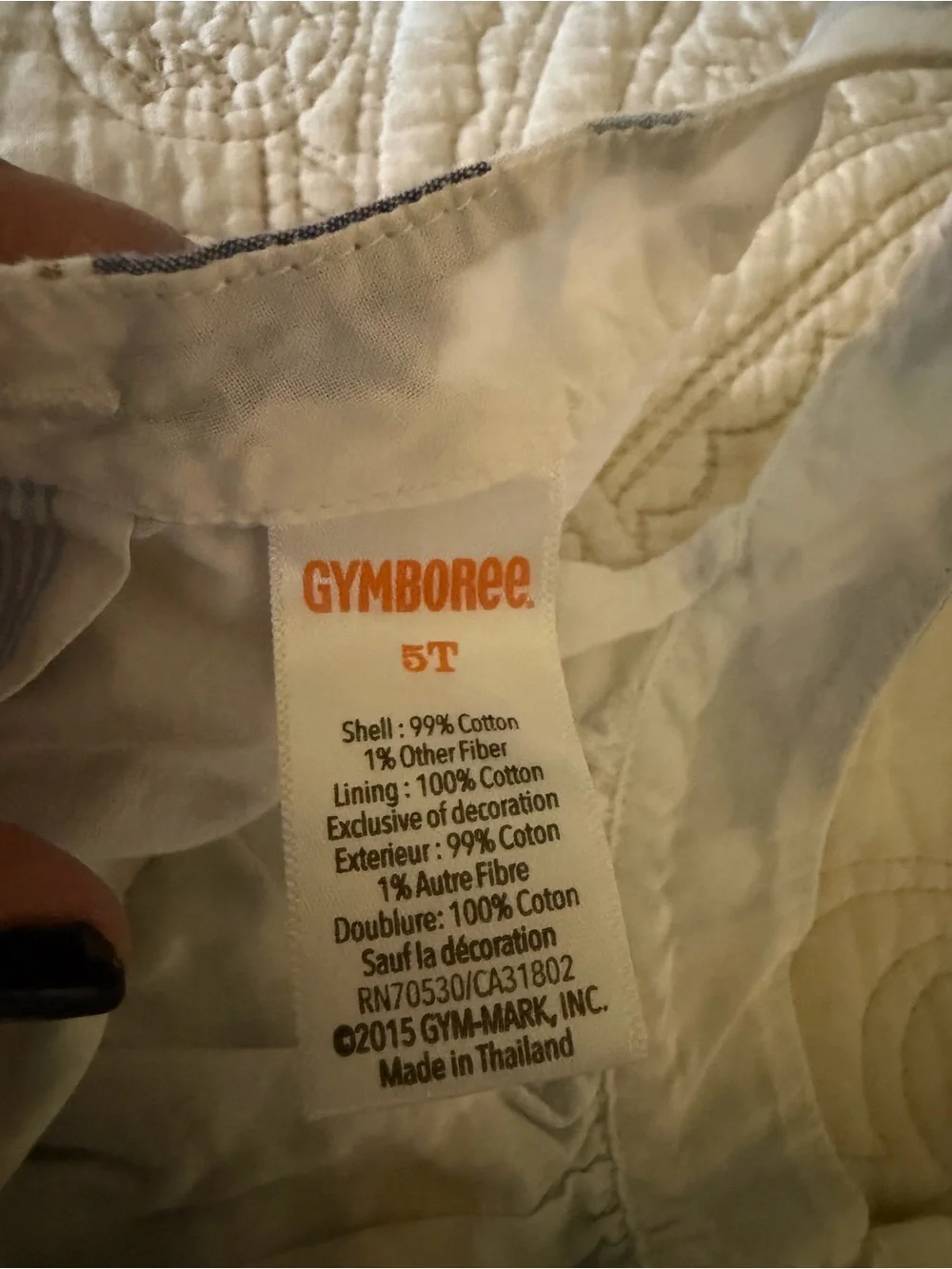 Gymboree Blue, White & Light Green Striped Girls Tank Dress